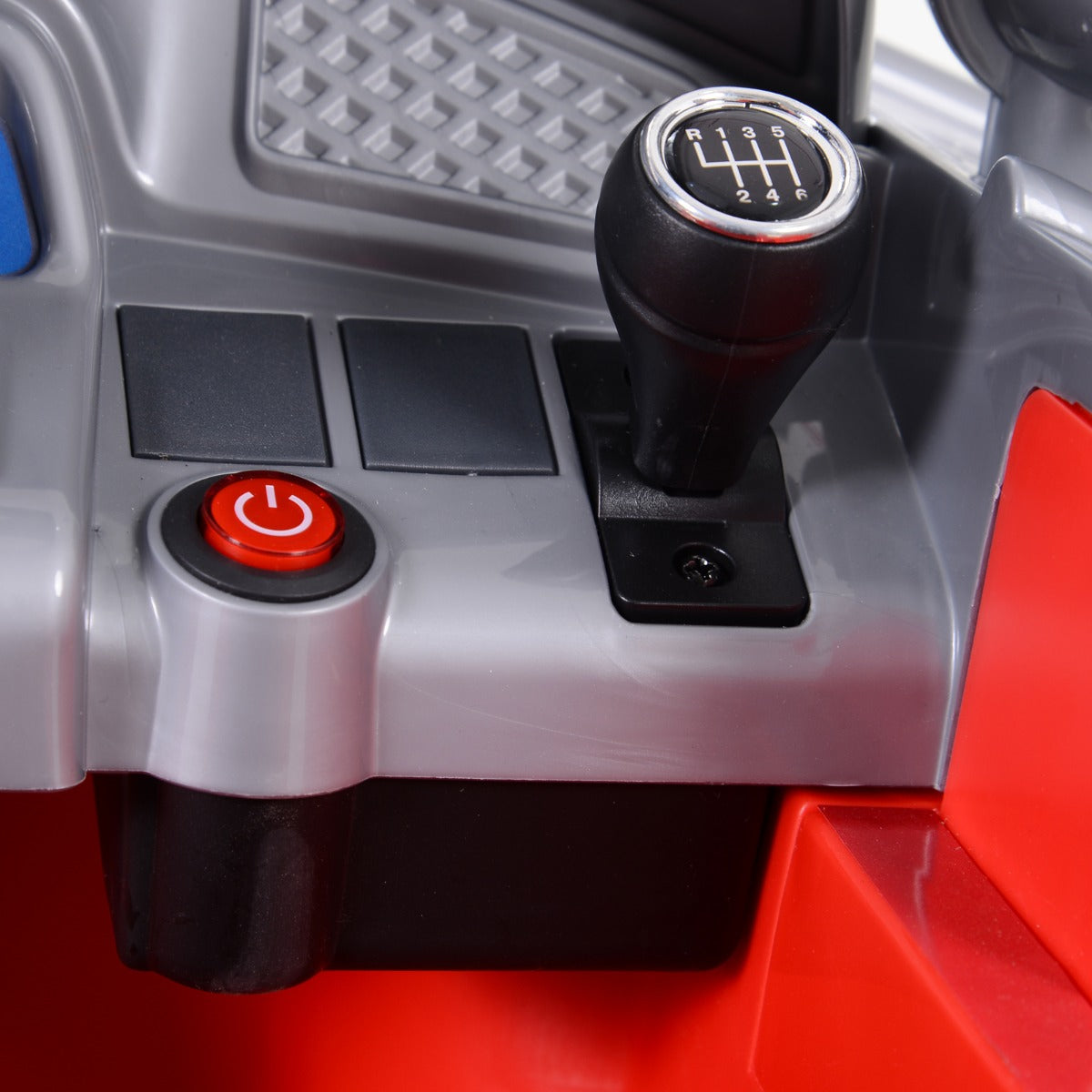 US Local 6V Electric Ride-On Fire Truck Vehicle for Kids with Remote Control Music Lights and Ladder