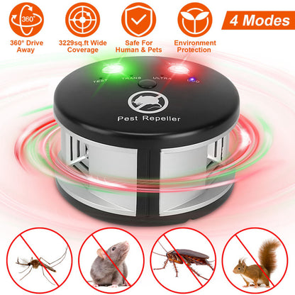 US Local 360 Degree Ultrasonic Pest Repellent, Electronic Plug-in Pest Control, Pursuer, Blocker