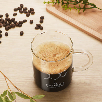 US Local 1 PCS Transparent Tape With High Borosilicate Glass Cup, Coffee Cup, Coffee Sharing Cup With Scale Identification