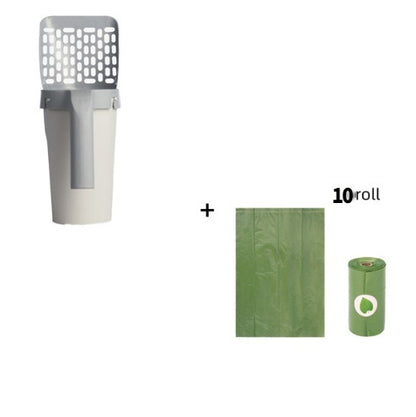 Removable Plastic Integrated Cat Litter Scoop Set