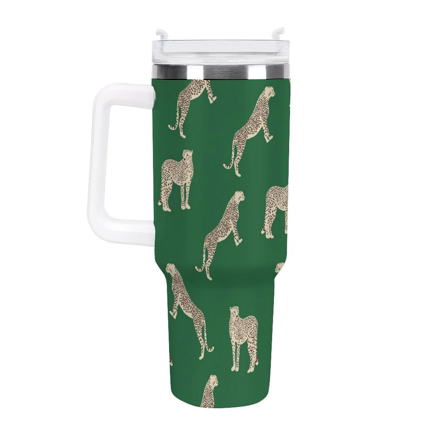 PHDT00477 POD US Local Tumbler 40 oz Large Capacity Car Cup Wild Animal Leopard Paintings