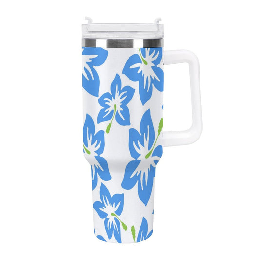 PHDT00386 POD US Local Tumbler 40 oz Large Capacity Car Cup Hibiscus