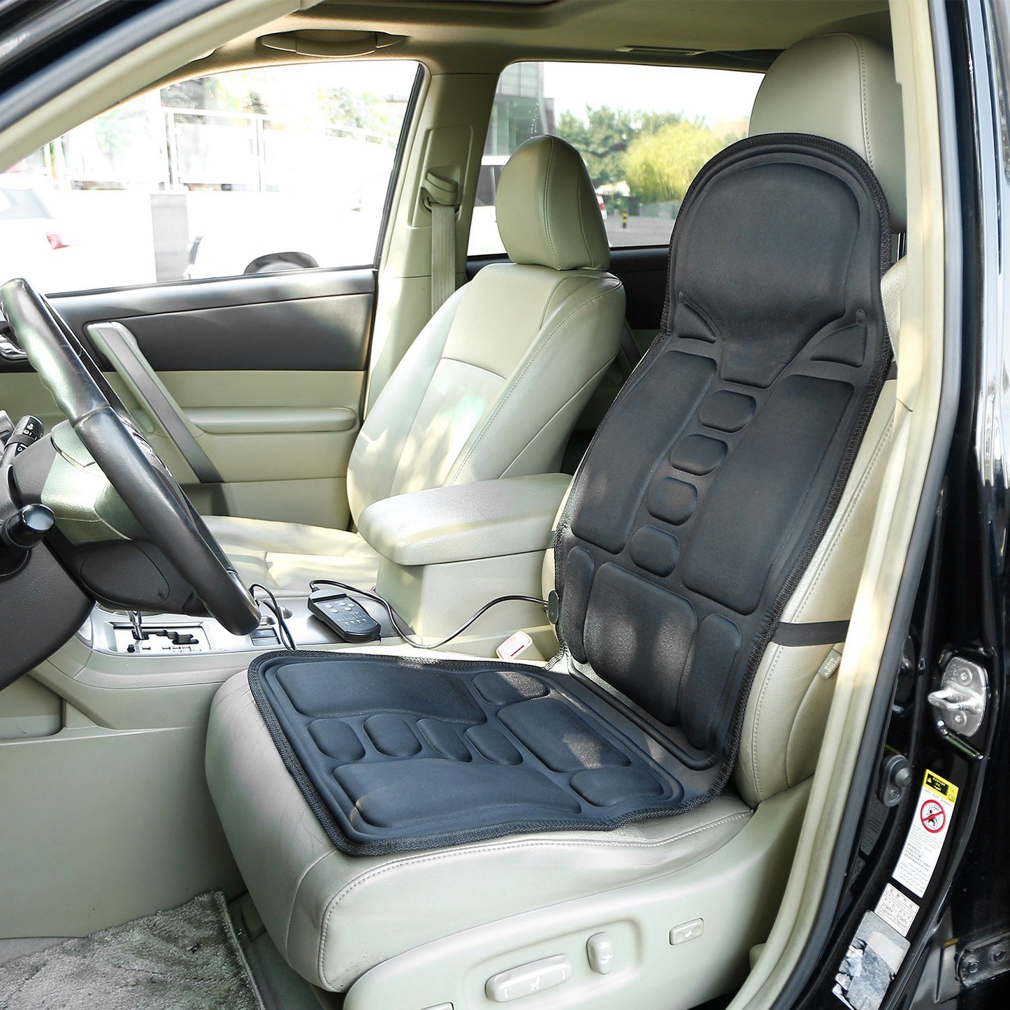 US Local 1Pc Back Massager Cushion Electric Massage Car Seat Cushion Chair Pad With Heating Function 8 Vibration Modes 3 Intensity Levels Fedex Shipping