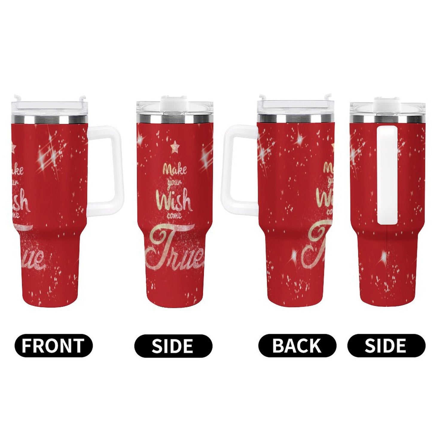 PHDT00089 POD US Local Tumbler 40 oz Large Capacity Car Cup Christmas, Dreams Come True