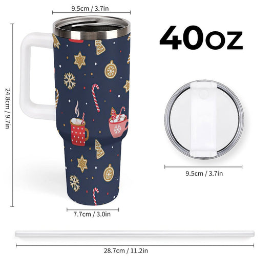 PHDT00292 POD US Local Tumbler 40 oz Large Capacity Car Cup Christmas Gifts