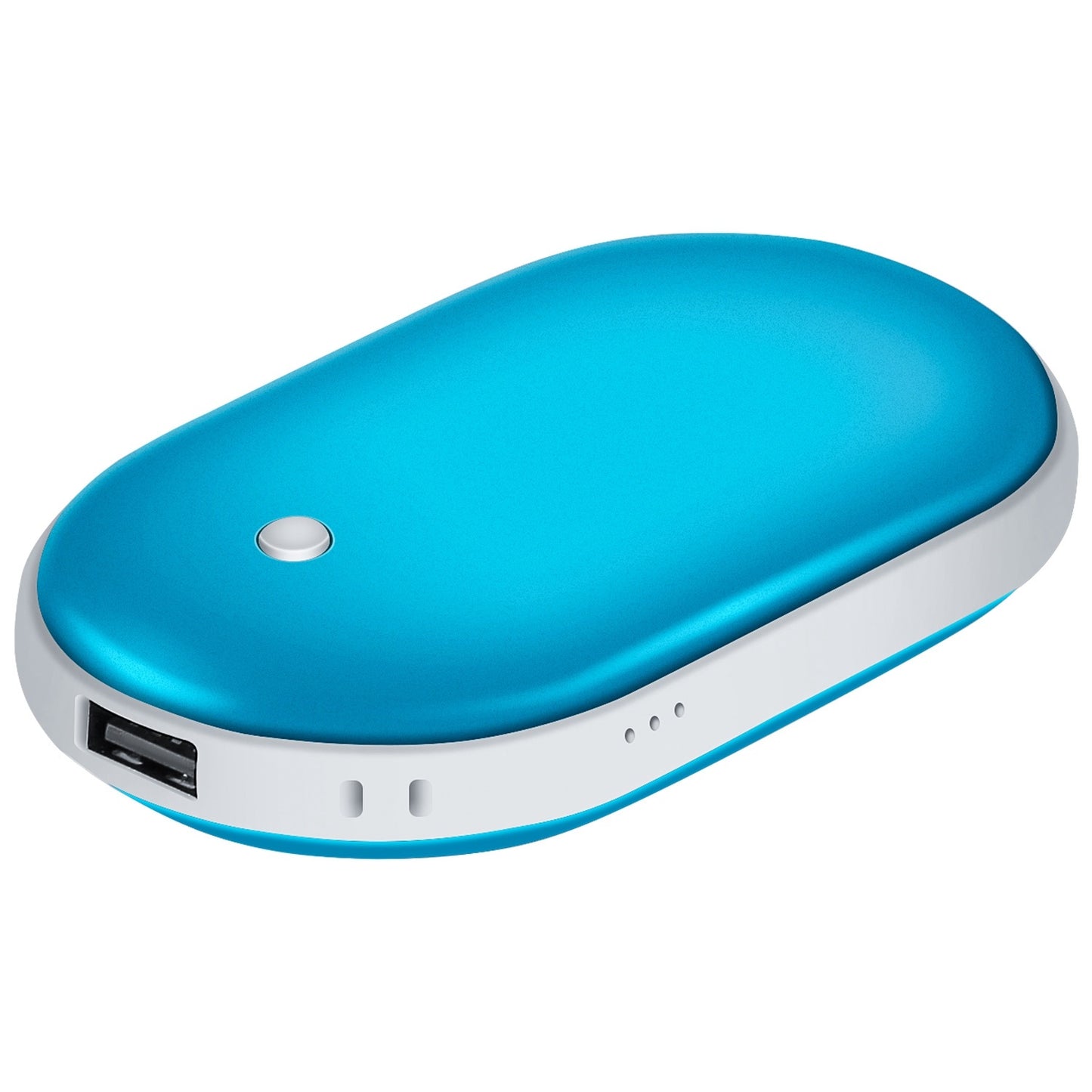 US Local 1Pc Portable Hand Warmer 5000mAh Power Bank Rechargeable Pocket Warmer Double-Sided Heating Handwarmer