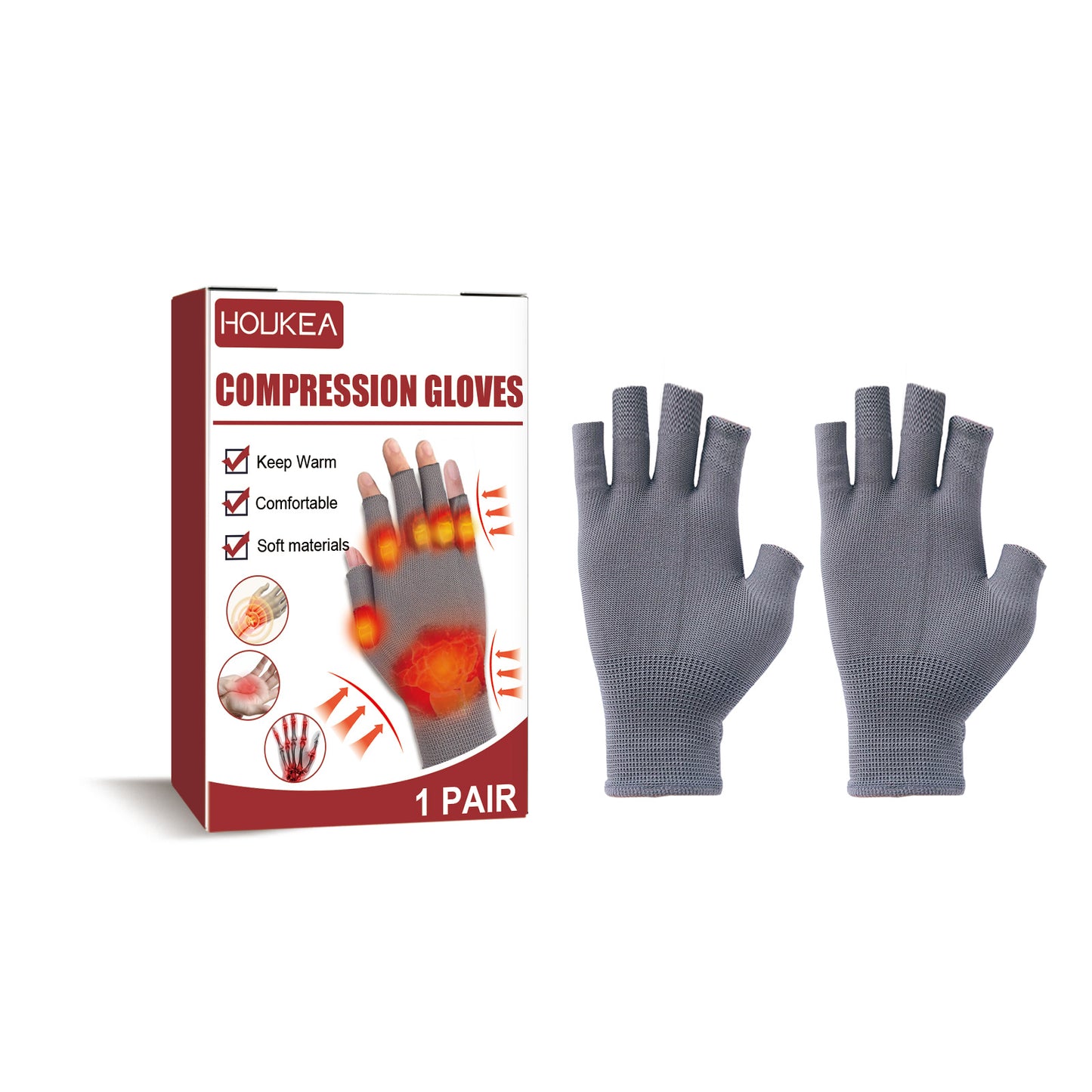 US Local Houkea Joint Compression Gloves Wrist Gloves For Stiff Hands, Wrists, Thumbs, Sore Joints And Swollen Wrists