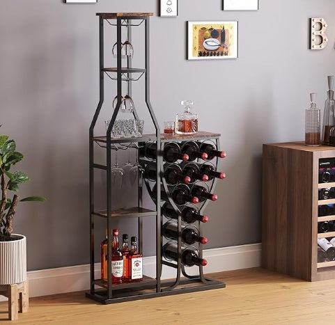 US Local Hanging Wine Glass Holder Wine Storage Rack