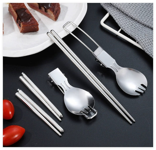 Stainless Steel Cutlery With Linen Bag