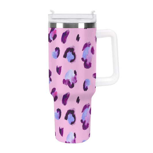 PHDT00396 POD US Local Tumbler 40 oz Large Capacity Car Cup Leopard