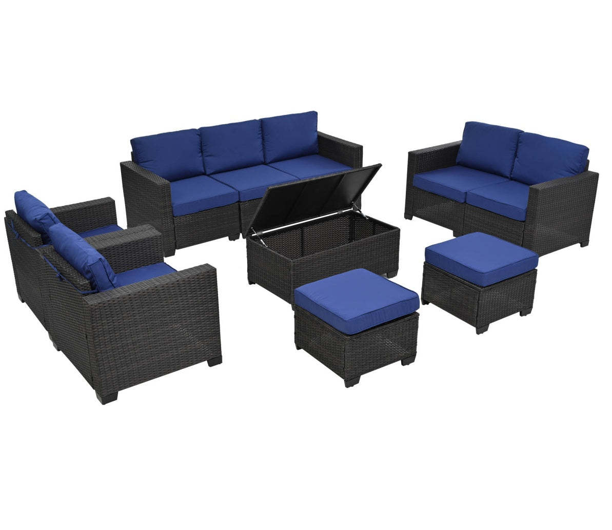 US Local 10 Piece Patio Furniture Set