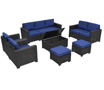 US Local 10 Piece Patio Furniture Set
