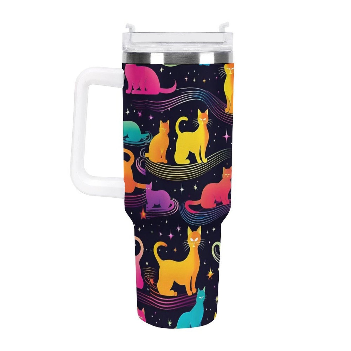 PHDT00203 POD US Local Tumbler 40 oz Large Capacity Car Cup Cat