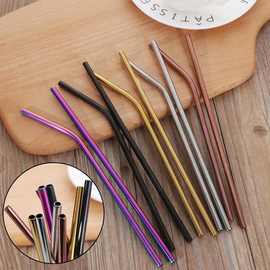USA Local Colourful Reusable Stainless Steel Straws