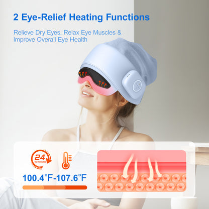 US Local Smart Head Massager With Eye Relief & Heating Function