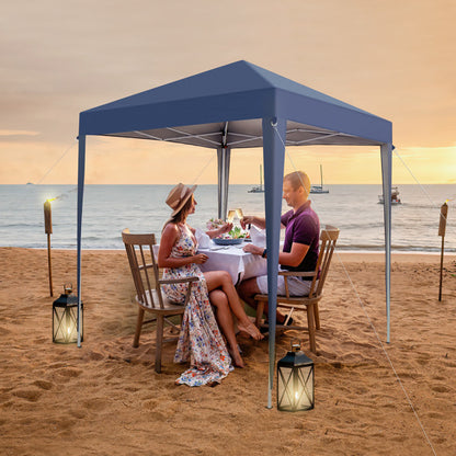 US Local Blue Non Enclosed Folding Shed