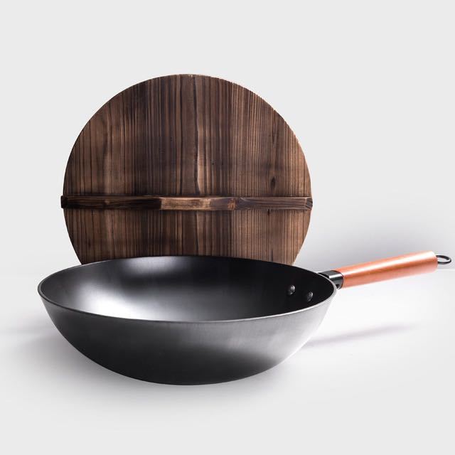 USA Local Iron Pan Traditional Iron Wok Handmade
