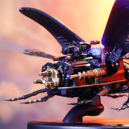 US Local Robotime Rokr Stag Beetle Metal 3D Puzzles Games Punk Style Gift For Birthday Easy Assembly Mechanical Design DIY Toys - MI03