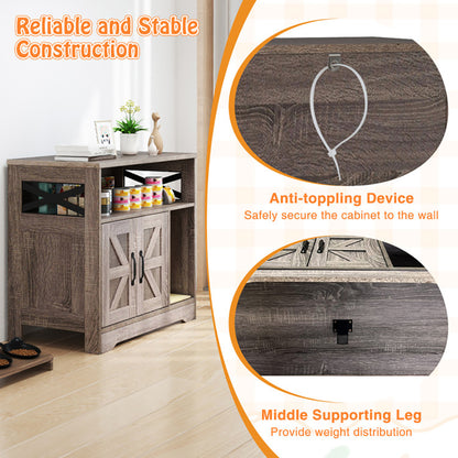 US Local Cat Litter Box Enclosure Hidden Cat Washroom Furniture With Storage