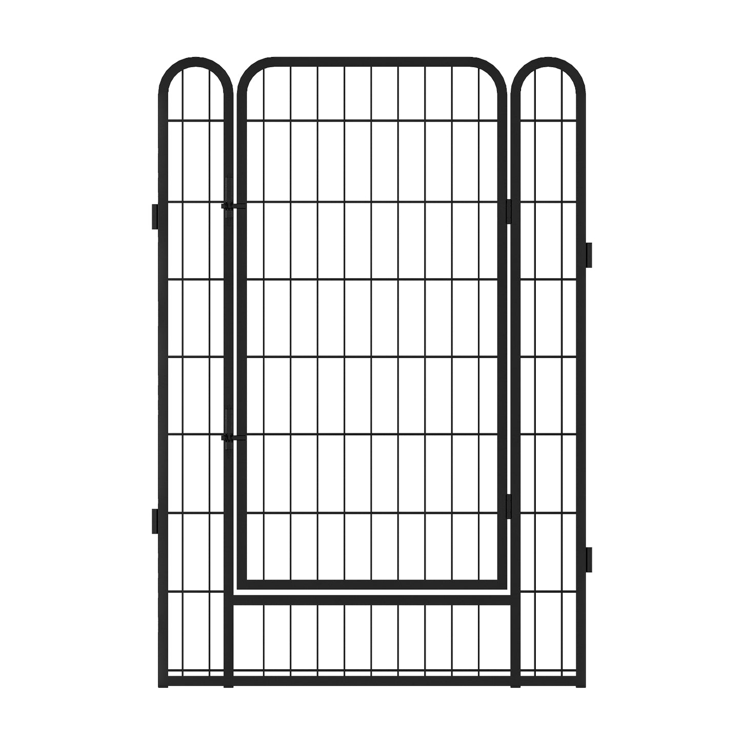 US Local 6 Panels Heavy Duty Metal Playpen With Door 39.37 H Dog Fence Pet Exercise Pen For Outdoor, Indoor