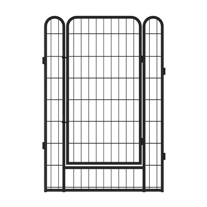 US Local 6 Panels Heavy Duty Metal Playpen With Door 39.37 H Dog Fence Pet Exercise Pen For Outdoor, Indoor