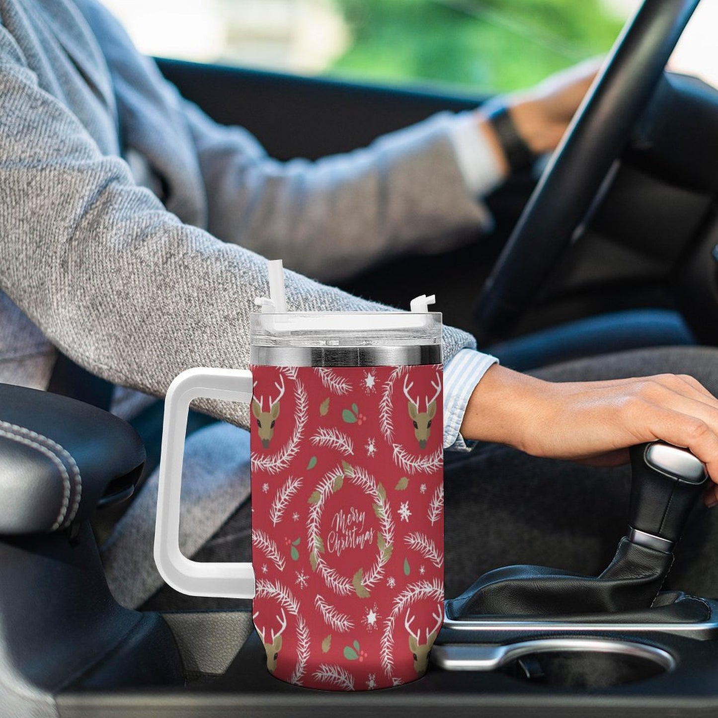 PHDT00159 POD US Local Tumbler 40 oz Large Capacity Car Cup Christmas