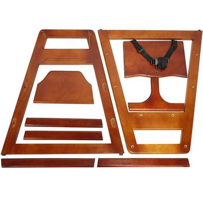 US Local Wooden Double Solid Wood Feeding Baby Height Increasing Chair