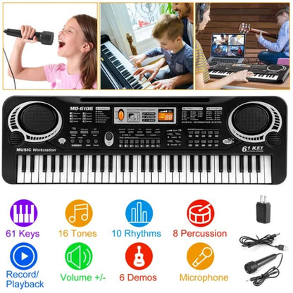 US Local 61 Key Digital Music Electronic Keyboard