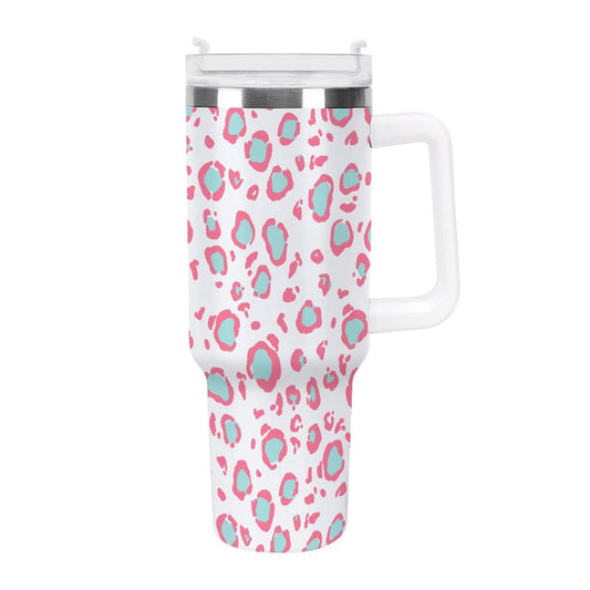PHDT00201 POD US Local Tumbler 40 oz Large Capacity Car Cup Pink Leopard