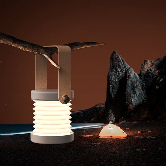 USA Local Foldable Touch Dimmable Reading LED Night Light Portable Lantern Lamp USB Rechargeable For Home Decor