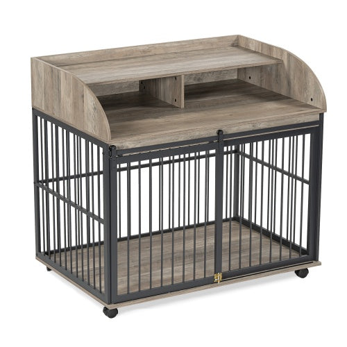 US Local The Wooden Kennel Kennel Is Suitable For Large Medium-sized Dogs