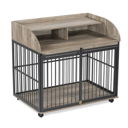US Local The Wooden Kennel Kennel Is Suitable For Large Medium-sized Dogs