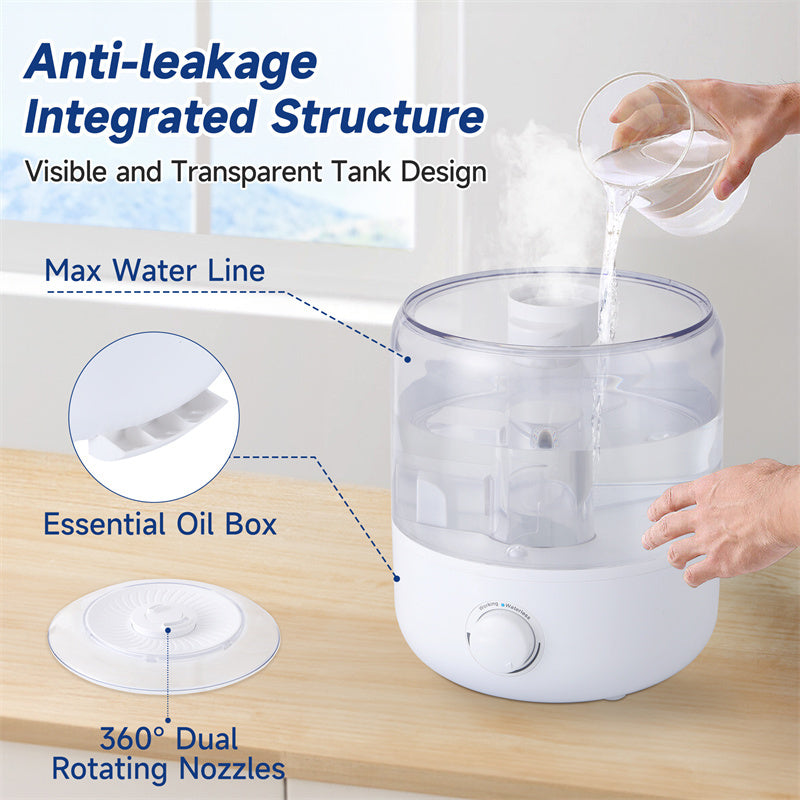 US Local 3L Mechanical Humidifier  Low Water Level Protection BPA Free