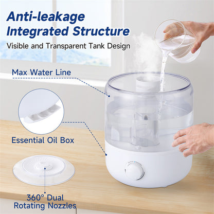 US Local 3L Mechanical Humidifier  Low Water Level Protection BPA Free