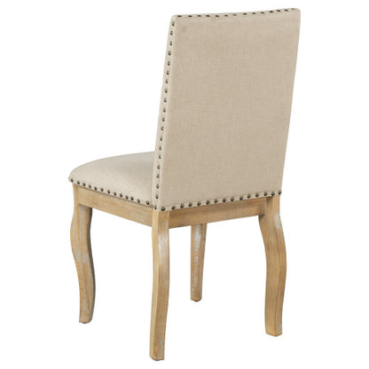 US Local 4 Wooden Cushioned Dining Chairs
