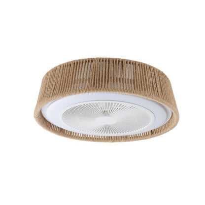 US Local Bohemian Style LED Dimmable Ceiling Light With Built-in Fan - Remote Control