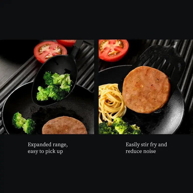 US Local Cooking Utensil Set Premium 5 Piece Kitchen Utensil Set - Stainless Steel Handle And Nylon Faucet, Non-Stick, Heat Resistant, For Home, Kitchen Gift