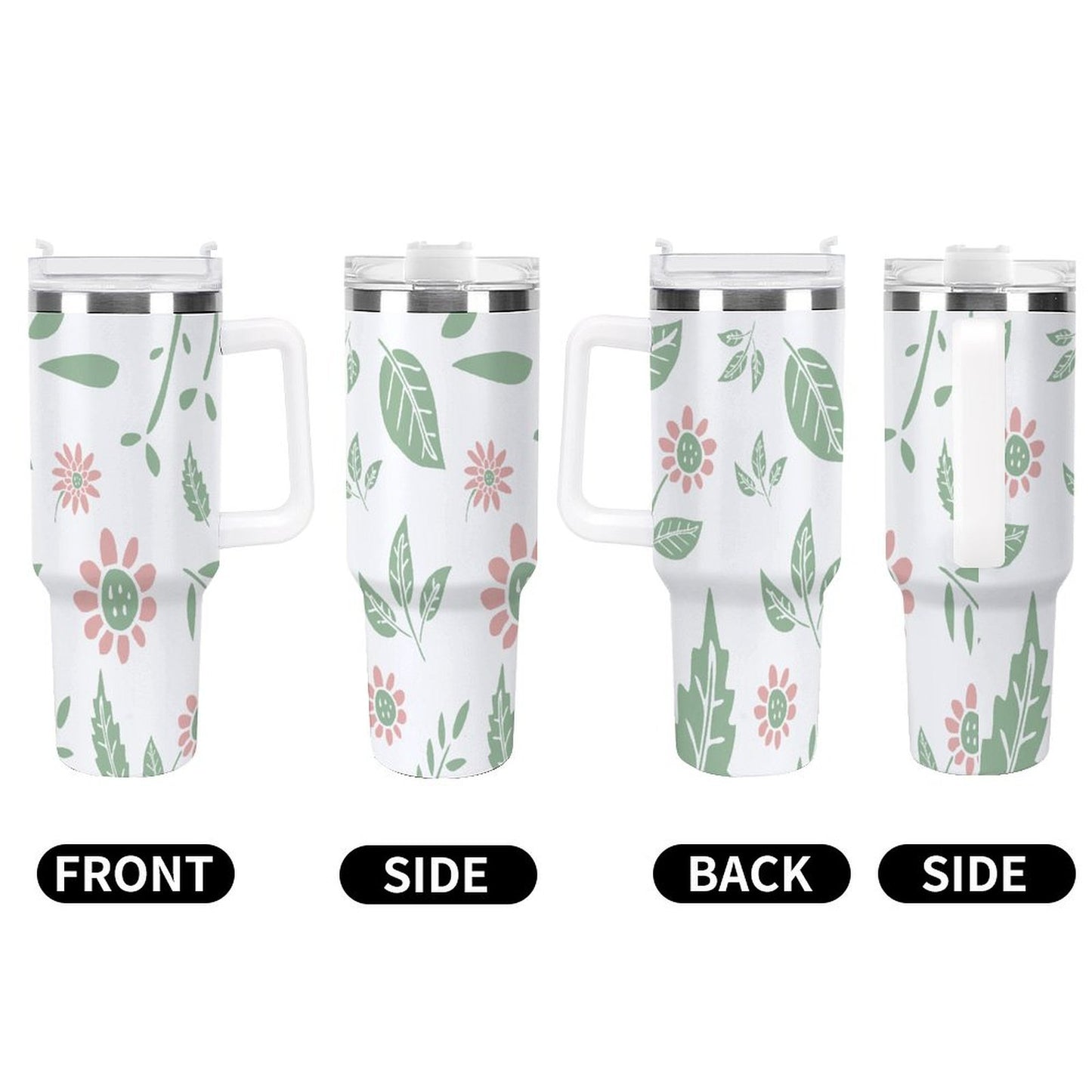 PHDT00107 POD US Local Tumbler 40 oz Large Capacity Car Cup Leaves, Summer