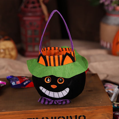 Cute Halloween Candy Bag Child Pumpkin Portable Handbag Cosplay Props Gift Basket Kids Gifts