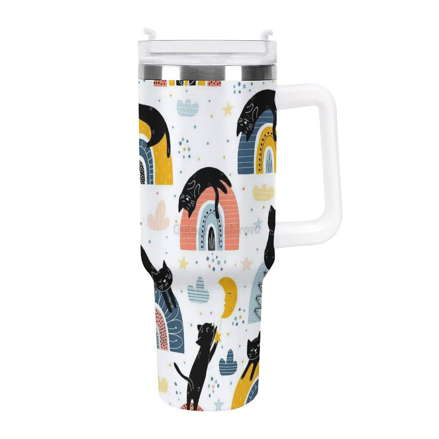 PHDT00244 POD US Local Tumbler 40 oz Large Capacity Car Cup Cat