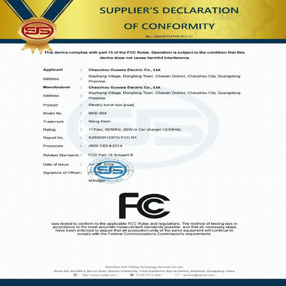 US Local Electric Lunch Box