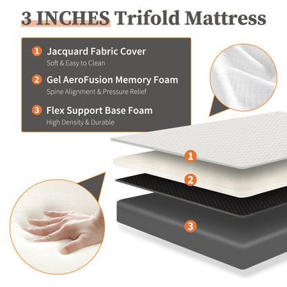 US Local Triple Fold Pad Mattress