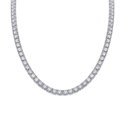 Endless Stream Of Stars 0.5ct Luxury Fashion Mossan Diamond S925 Silver Necklace