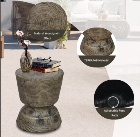 US Local 14.6 X 17 Wood Grain Decorative Table