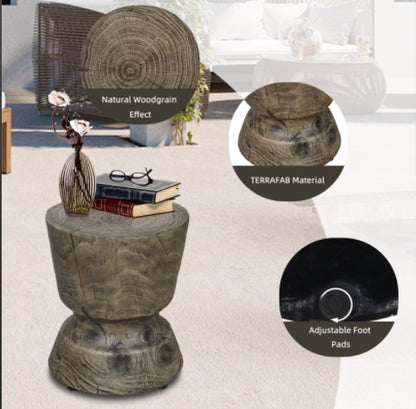 US Local 14.6 X 17 Wood Grain Decorative Table