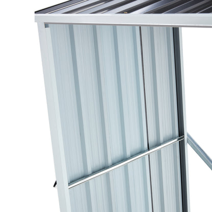 US Local Metal Firewood Storage Shed