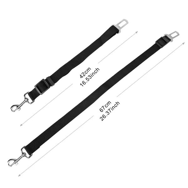 US Local 2Pcs Pet Dog Seat Belt Leash Adjustable Pet Dog Cat Safety Leads Harness