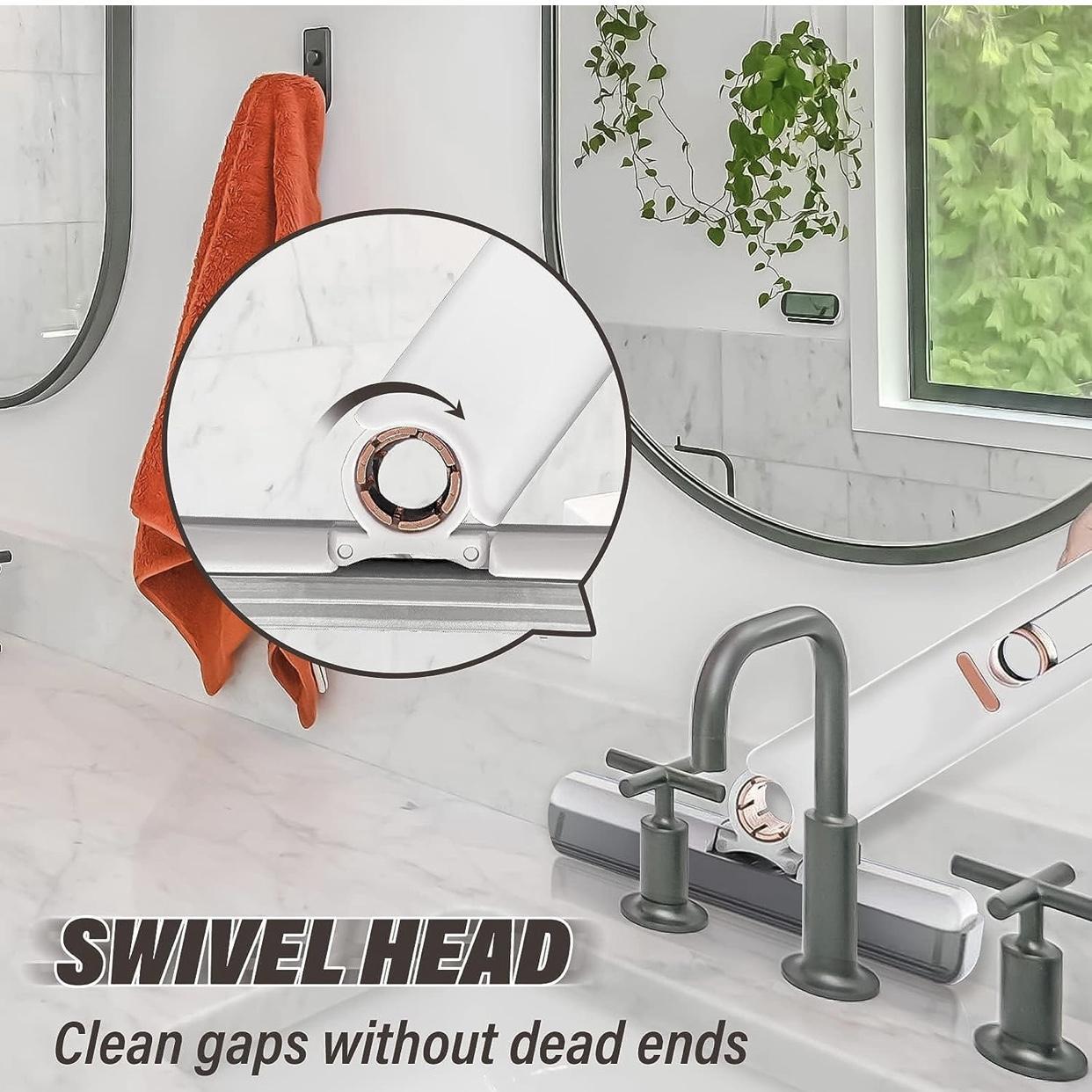 US Local Mini Desktop Household Hands-free Rotating Cleaning Mop Suitable For Bathroom And Kitchen