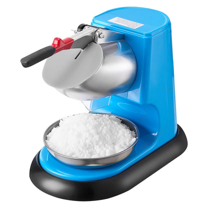 US Local Commercial Ice Crusher 220LBSH Electric Snow Cone Maker Shaved Ice Blue
