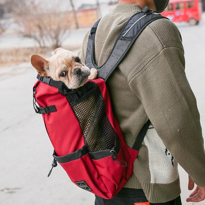 US Local Pet Dog Carrier Bag Carrier For Dogs Backpack Out Double Shoulder Portable Travel Backpack Outdoor Dog Carrier Bag Travel